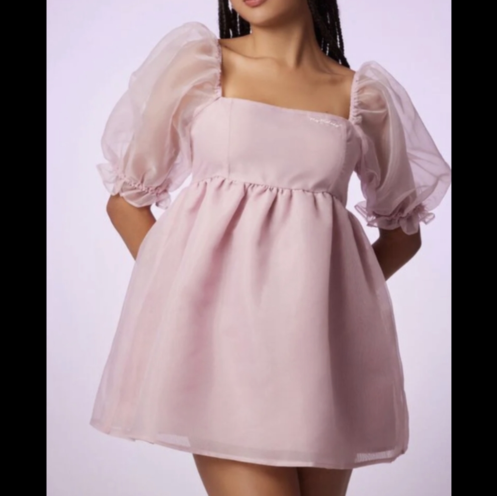 Forever 21 and hello Kitty my melody medium pink babydoll kawaii mini dress